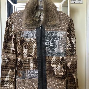 Alberto Makali faux fur woman s jacket